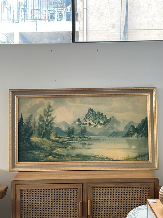 Vintage Print Wilmer Mountain Mist Landscape.