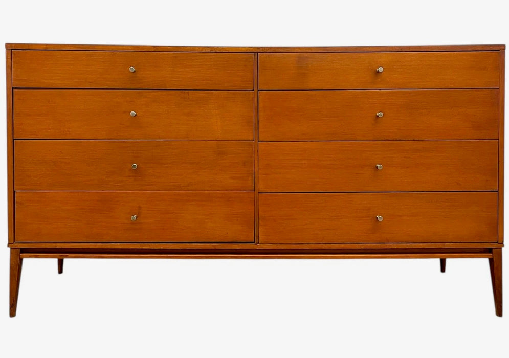 Paul McCobb Planner Group 4-Piece Bedroom Set for Winchendon Furniture - 8-Drawer Dresser, 4-Drawer Tall Chest & Pair of Nightstands - Mid-Century Modern
