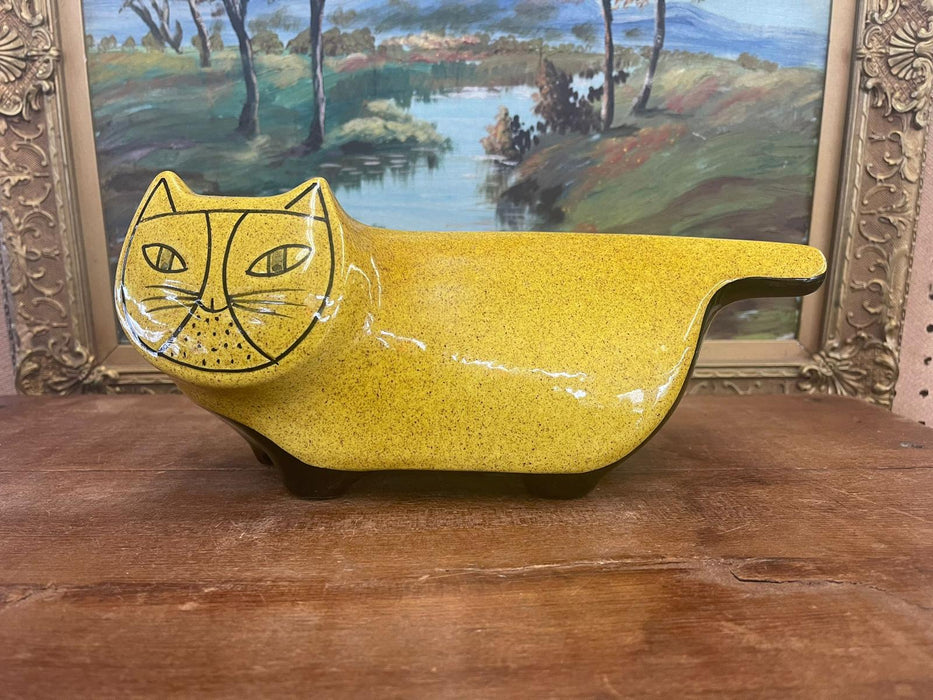 Vintage Mid Century Modern Italian Baldelli Ceramics Cat Coin Collector.