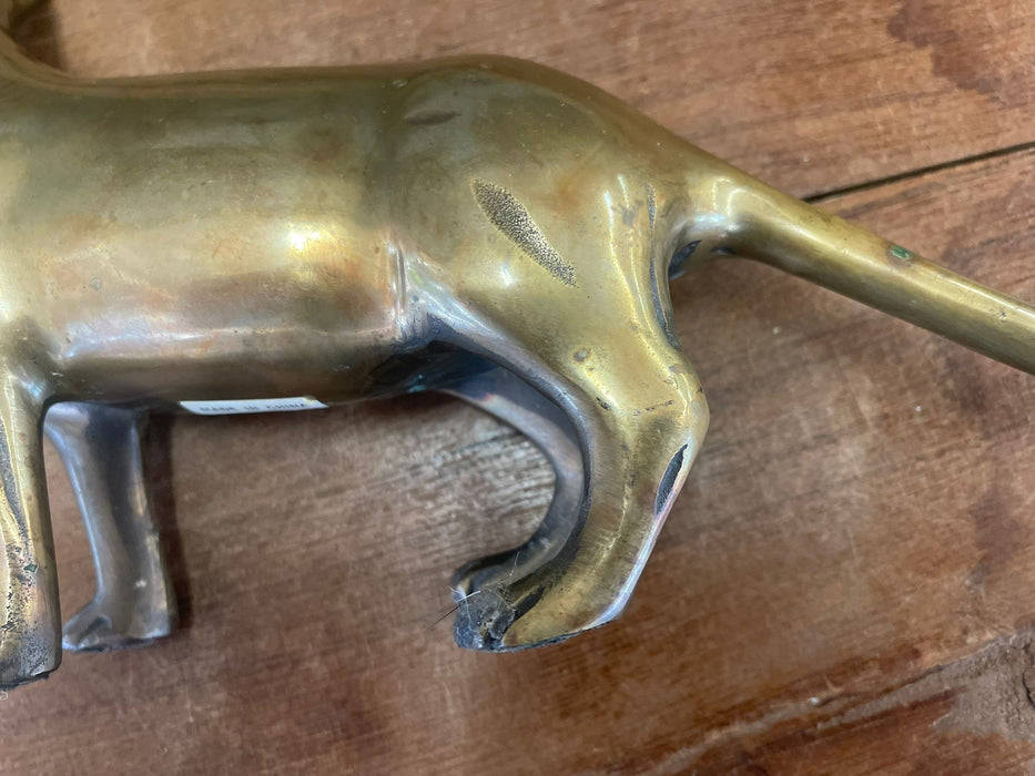 Vintage Mid Century Modern Brass Cat ( Online purchase only )