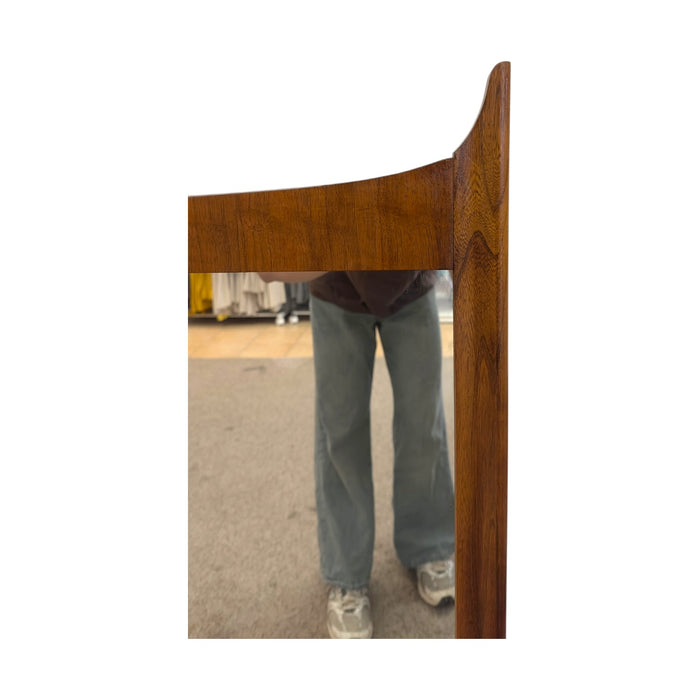 Vintage Mid-Century Modern Walnut Dresser Mirror.