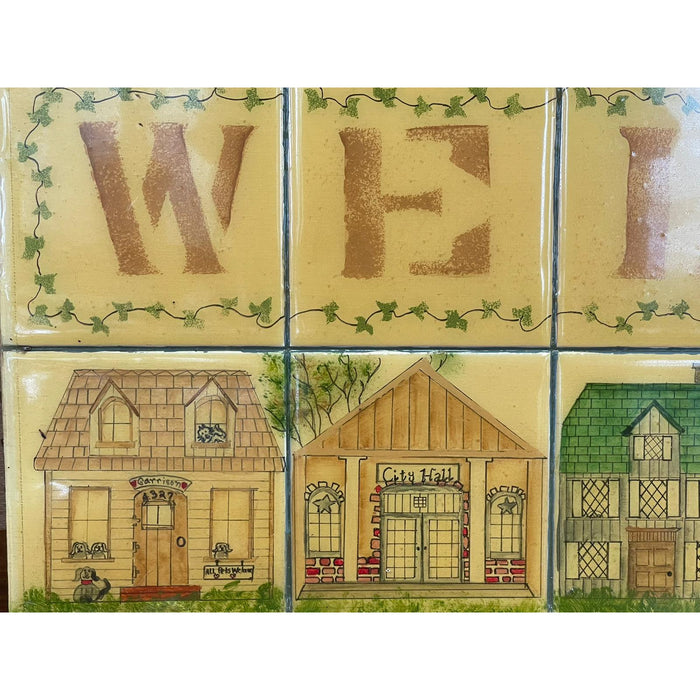 Vintage Handmade Welcome Home Sign