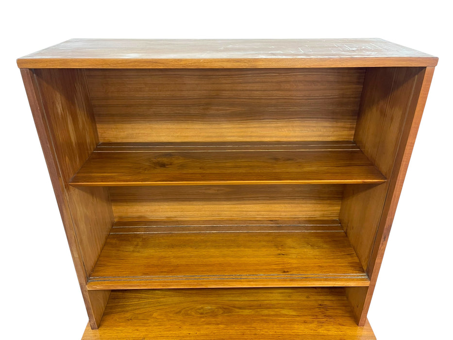 Vintage Mid Century Modern Hutch Bookcase Cabinet