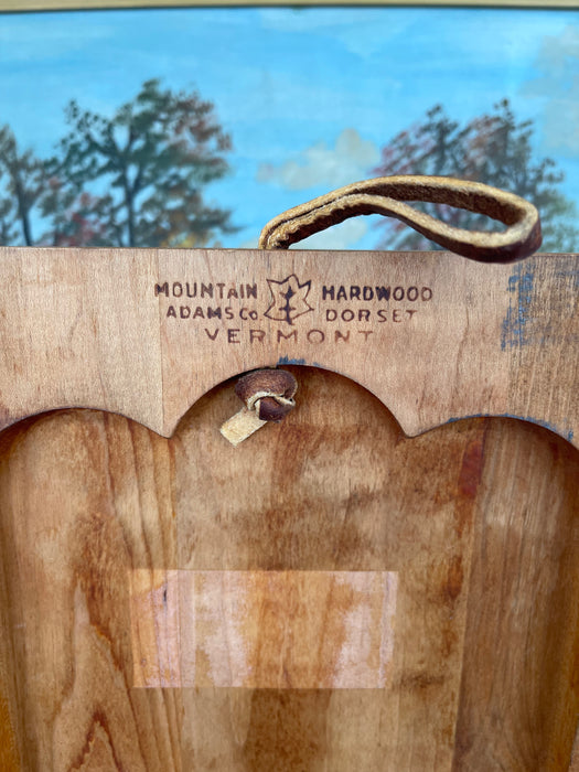 Vintage Vermont Maple Butcher Block Cutting Board by Mountain Hardwood Adams Co., Dorset