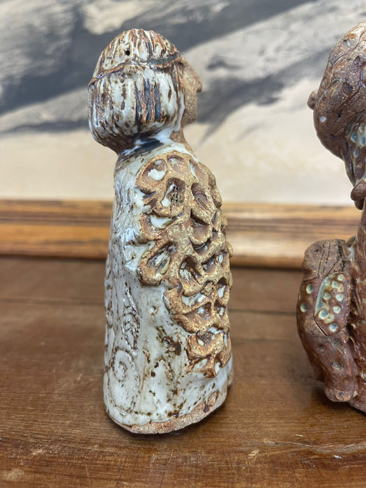 Pair of Handmade Ceramic Figurines. Circa2012