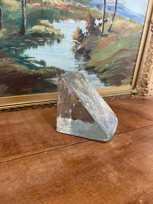 Vintage Blenko handmade Art glass Bookend (Available by Online Purchase Only)