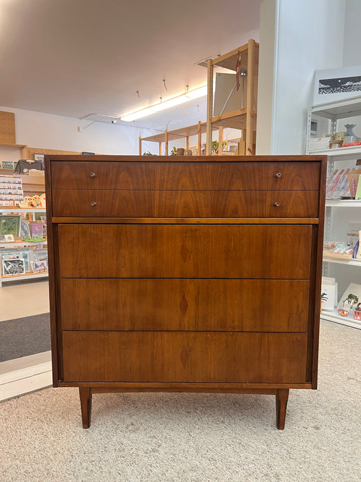 Vintage Mid Century Modern 4 Drawer Dresser Dovetailed Drawers