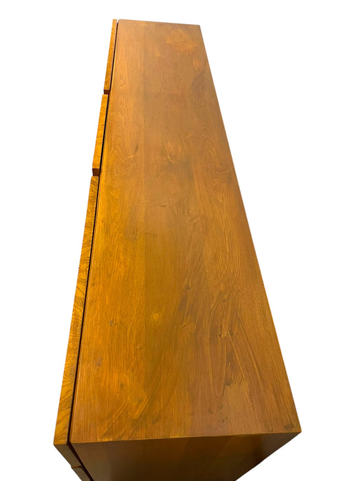 Milo Baughman for Lane Mid-Century Modern Burl Wood Credenza