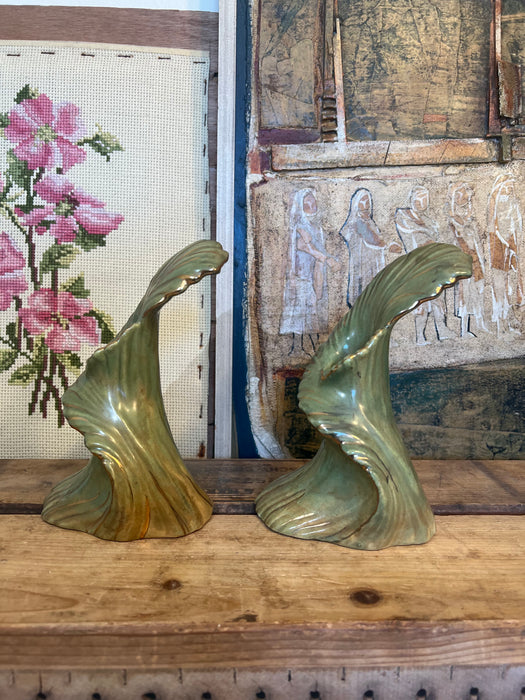 Vintage CHINOISERIE style abstract decorative Candle Holder or Vases