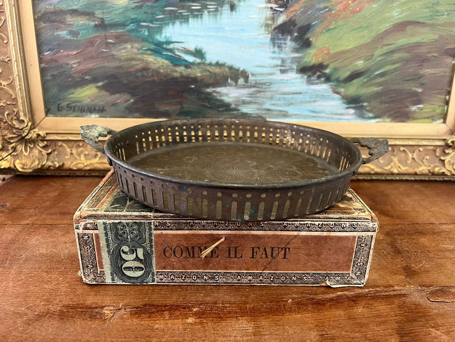 Old time Early second hand India Import possibly Brass Tray