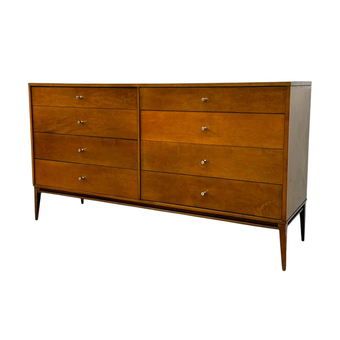 Paul McCobb Planner Group 8-Drawer Dresser for Winchendon Furniture – Mid-Century Modern Solid Maple Lowboy Credenza .(Available by online purchase only)
