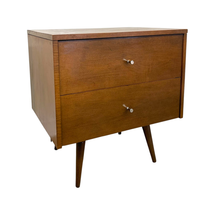 Paul McCobb Planner Group 2-Drawer Nightstand for Winchendon Furniture – Mid-Century Modern Solid Maple End Table Side Chest (Available by online purchase only)