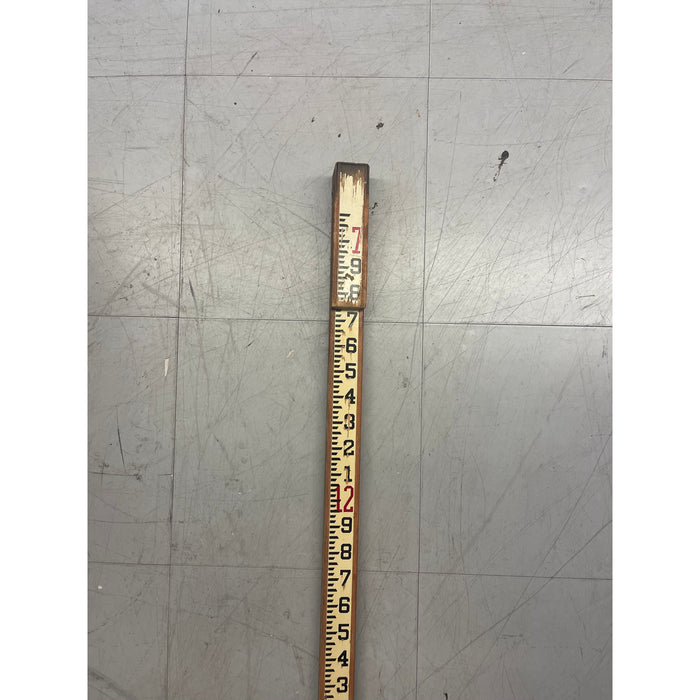 Vintage Dietzgen 13 Foot Wooden Surveyors Stick Ruler