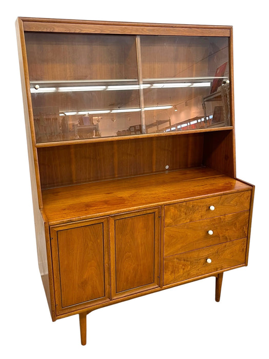Vintage Mid Century Modern Kipp Stewart for Drexel Declaration China Cabinet Hutch.(Available by online purchase only)