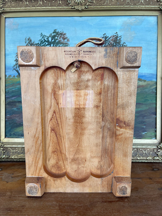 Vintage Vermont Maple Butcher Block Cutting Board by Mountain Hardwood Adams Co., Dorset