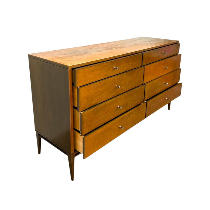 Paul McCobb Planner Group 8-Drawer Dresser for Winchendon Furniture – Mid-Century Modern Solid Maple Lowboy Credenza .(Available by online purchase only)