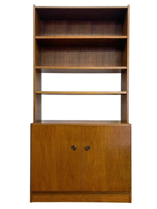Vintage Mid Century Modern Van Pelt Belgian Cabinet Bookcase Hutch.