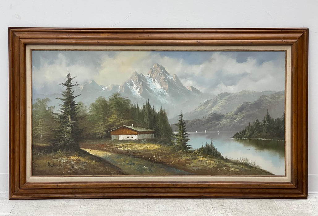 Vintage Mid Century Modern Art painting