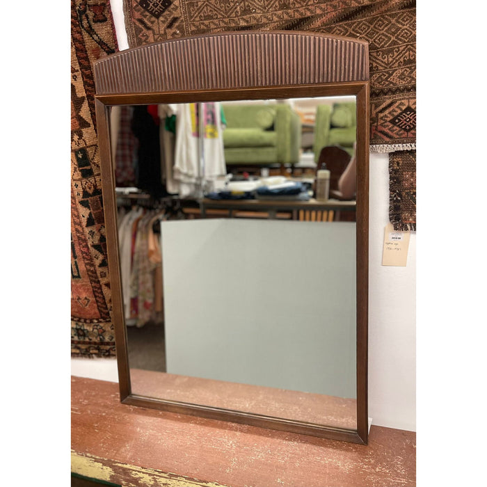 Vintage Mid Century Modern Walnut Tone Mirror by Lane Furniture