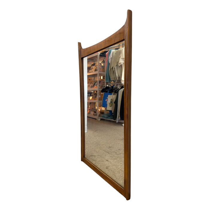 Vintage Mid-Century Modern Walnut Dresser Mirror.