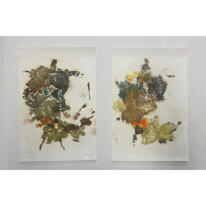 Vintage Pair of Original Numbered Painting on Paper