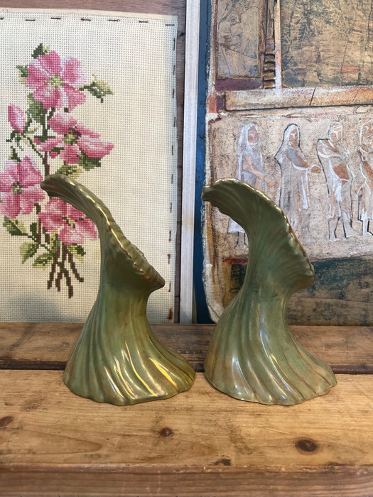 Vintage CHINOISERIE style abstract decorative Candle Holder or Vases