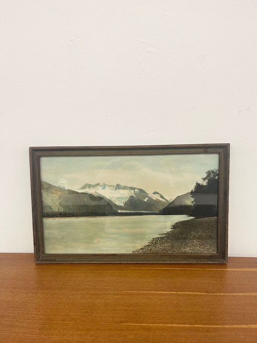 Vintage Framed Tinted Landscape Photo