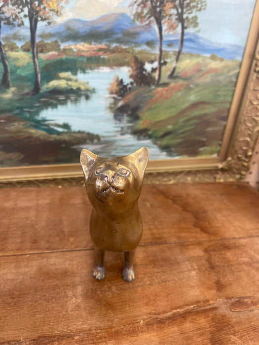 Vintage Mid Century Modern Brass Cat ( Online purchase only )