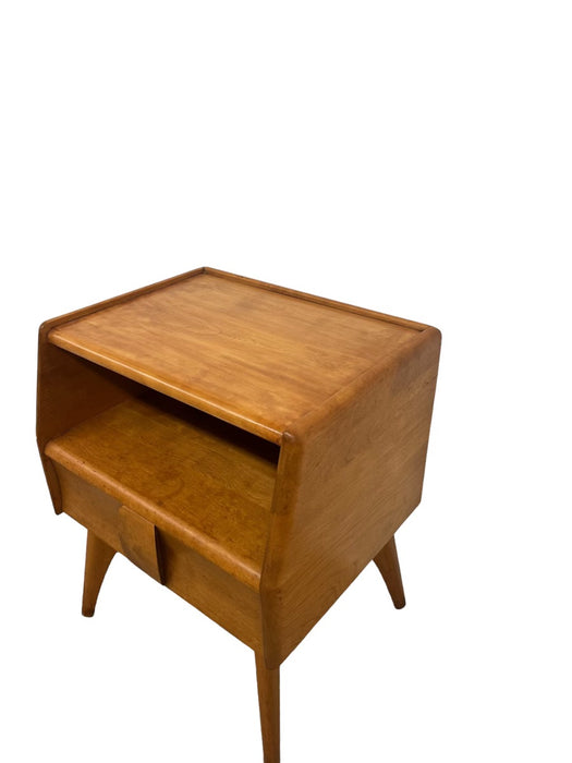 Vintage Mid Century Solid Maple End Table by Heywood Wakefield