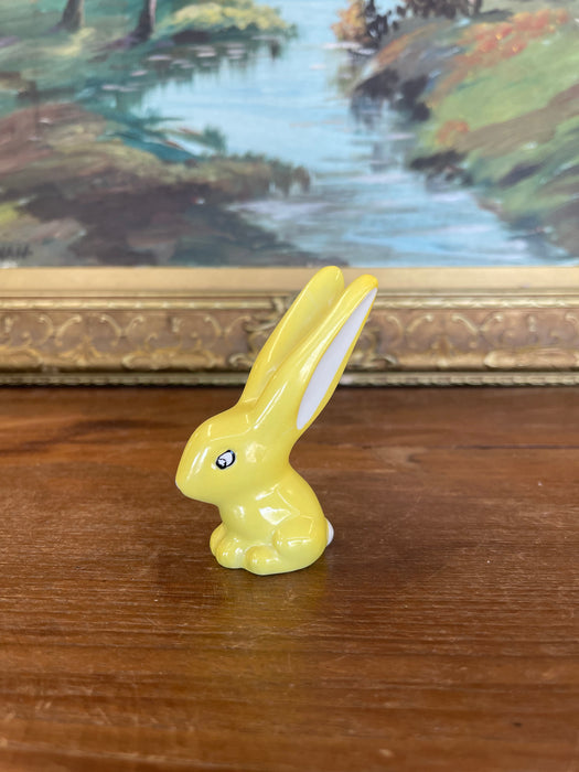 Vintage Mid-Century Yellow Porcelain Bunny Figurine by Villeroy & Boch, Germany