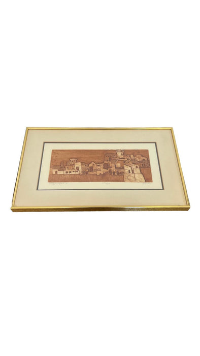 Vintage Signed,numbered and framed Soicher Marin Inc Cityscape 11 print by David Park.