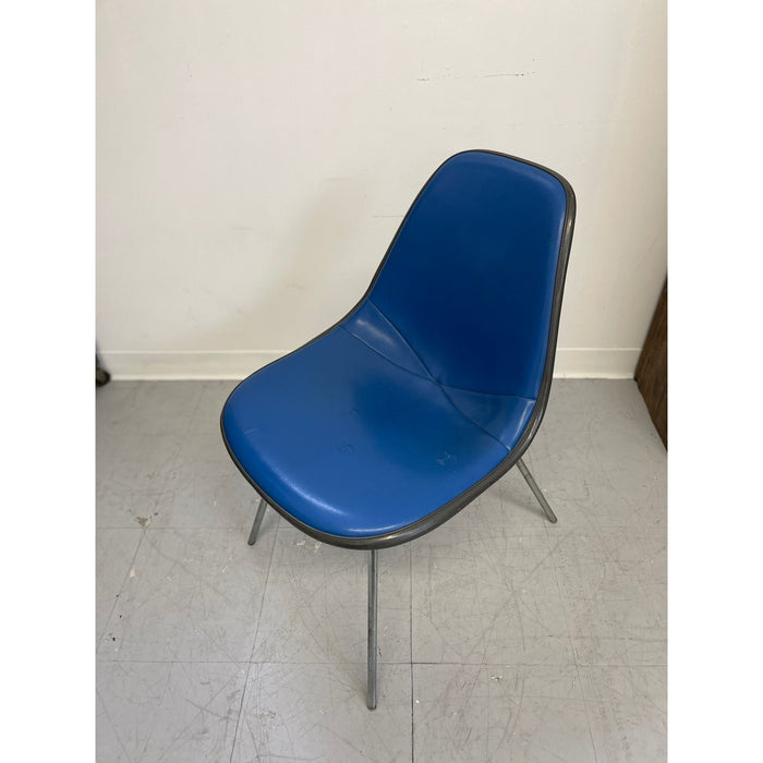 Vintage Mid Century Modern Herman Miller Blue Chair