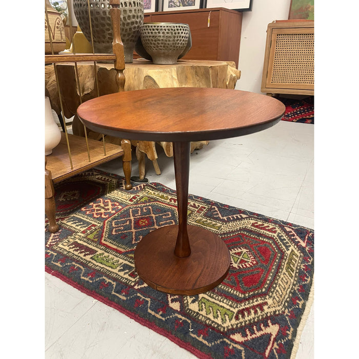 Vintage Mid Century Modern Atomic Circular Accent Side Table