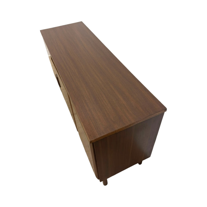 Vintage Mid-Century Modern Sideboard Credenza with Adrian Pearsall Style Base