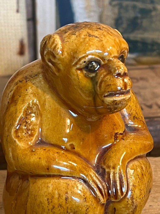 Glazed pottery Chimp ( Online purchase only)