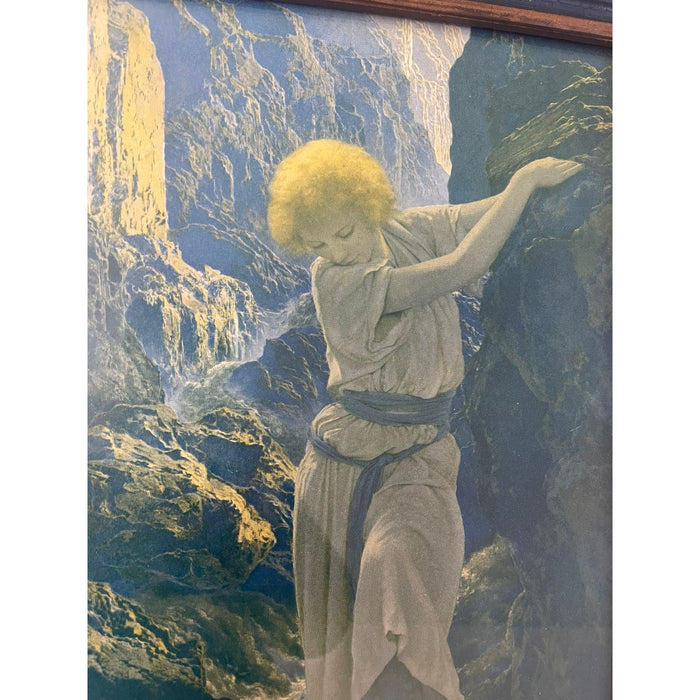 Vintage Framed Maxfield Parrish the Canyon Lithograph