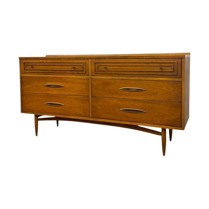Vintage Mid-Century Modern Broyhill Premier Sculptra 6 Drawer Dresser.