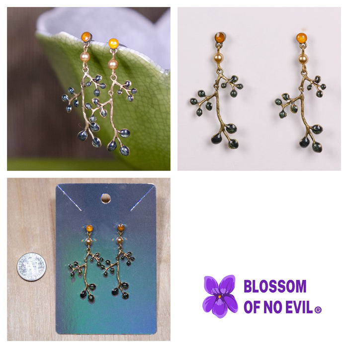 Fancy nature theme earrings