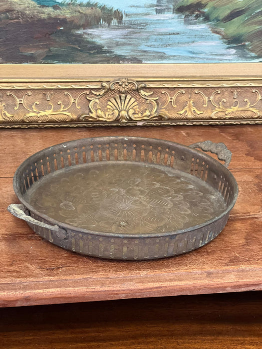 Old time Early second hand India Import possibly Brass Tray