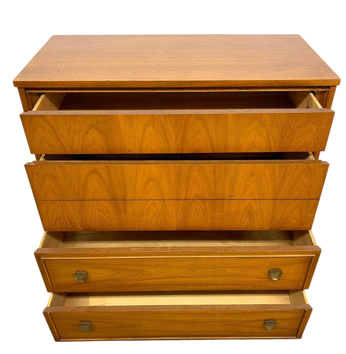 Vintage Mid Century Modern Dixie Highboy Dresser Chest