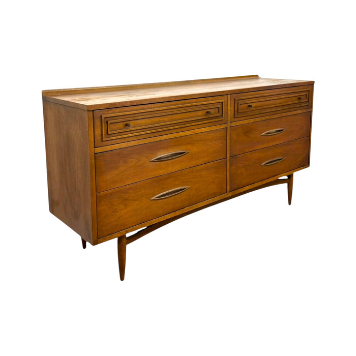 Vintage Mid-Century Modern Broyhill Premier Sculptra 6 Drawer Dresser.