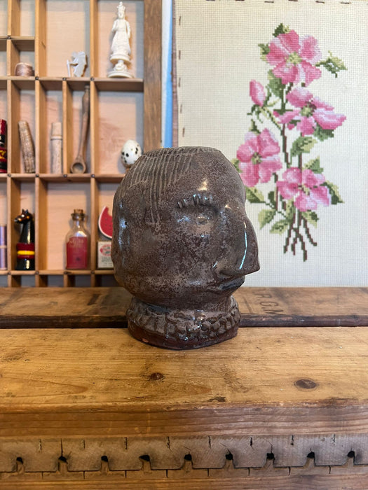 Signed Vintage Primitive Bust