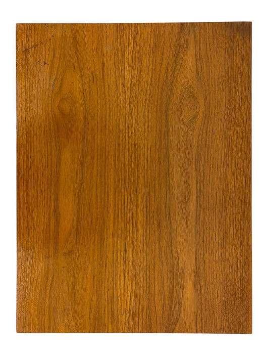 Vintage Mid Century Modern One Drawer Nightstand with Open Shelf and Tapered Legs