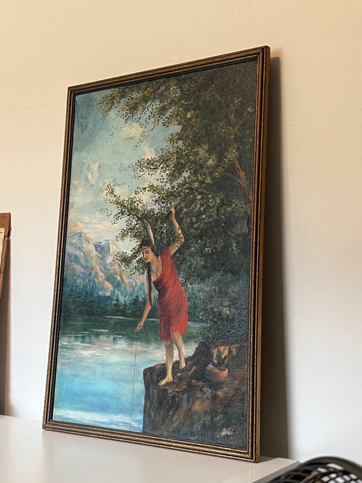 Vintage Signed Framed Scenic 1921 Painting.( online purchase only)