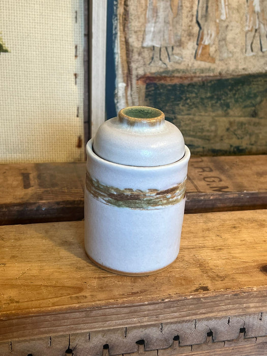 Signed Antique glazed studio pottery.