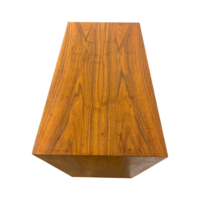 Mid-Century Modern Drexel Declaration Walnut Tallboy Dresser by Kipp Stewart – 6-Drawer MCM Chest