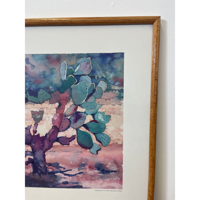 Vintage TOM GAVITT 1988
"Prickly Pear #12" Framed Print of
Watercolor