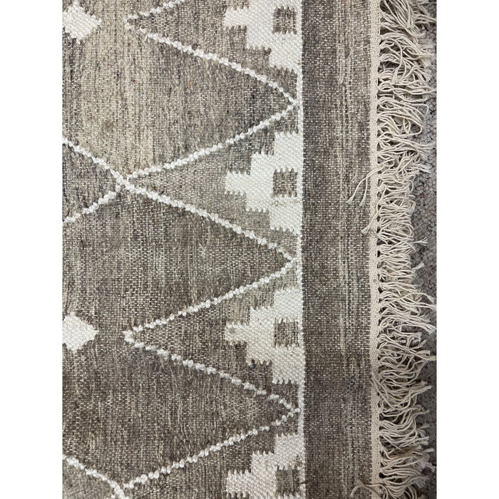 Vintage Grey and White Rug