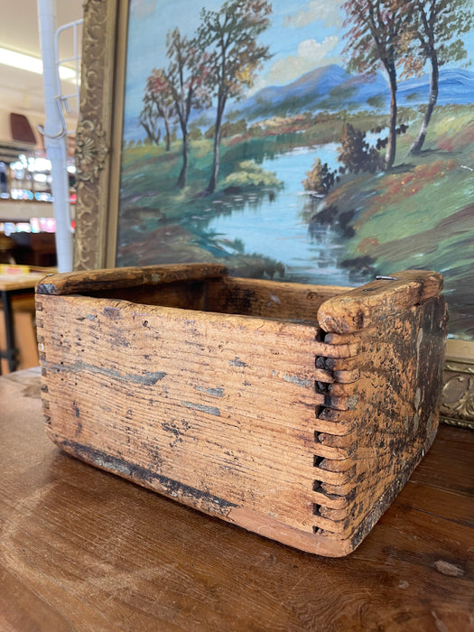 Handcrafted Primitive Dovetail Wooden Storage Box