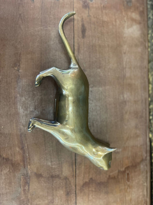 Vintage Mid Century Modern Brass Cat ( Online purchase only )